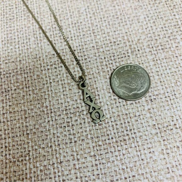Alpha Chi Omega Sterling Silver Necklace - Picture 1 of 4